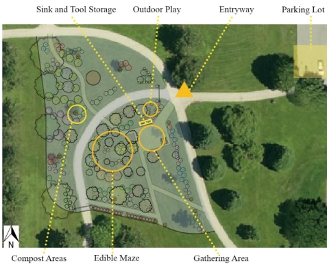  Wetherby Edible Forest Site Context Map (Credit: University of Georgia) 